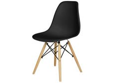 OUTLET - Krzesło plastikowe MEDIOLAN - czarne