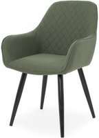 OUTLET - Krzesło tapicerowane EMMA  - oliwkowa zieleń