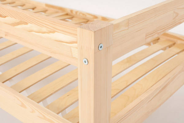 Drewniane łóżko z szufladą dla chłopca 90x200 - sosna