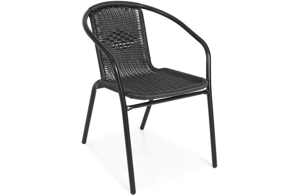 Krzesło ogrodowe  CAPRI - czarne
