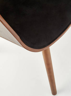 Krzesło z drewna giętego do salonu - czarny