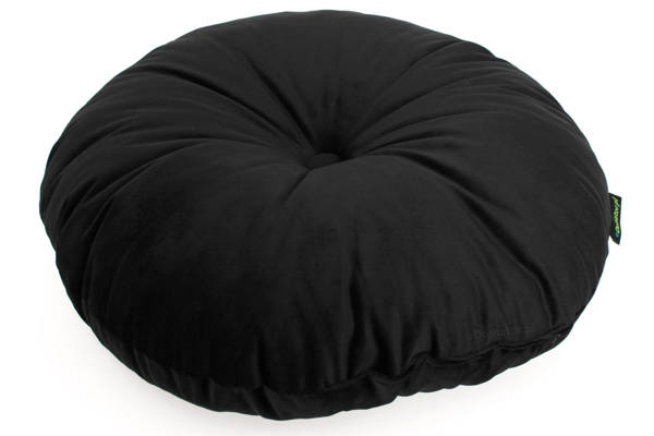 Okrągła poduszka OLIWIA 45 cm - czarna