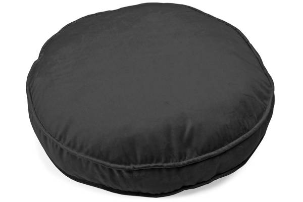 Okrągła poduszka siedzisko legowisko 50 cm - czarna