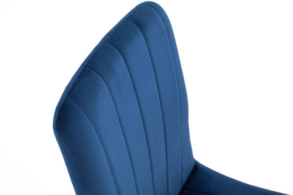 Stół PORTLAND (200/160x90) i 6 krzeseł SOFIA - zestaw do jadalni - szaro-niebieski