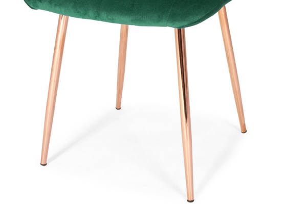 Stół PORTLAND (200/160x90) i 8 krzeseł SOFIA - komplet mebli do salonu - szaro-zielony