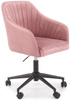Nowoczesny fotel obrotowy FRESCO - różowy