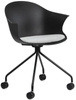 Obrotowe krzesło biurowe z poduszką ARONA - czarny